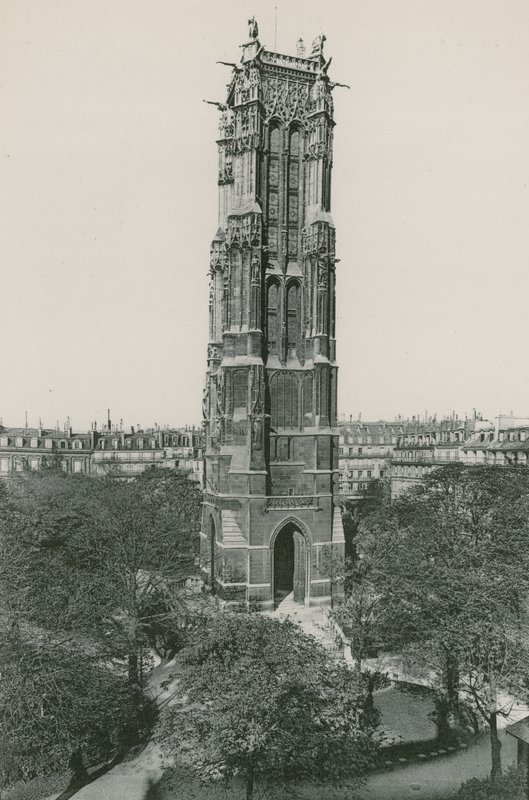 A Tour Saint-Jacques, Saint-Jacques-torony (fotógravírozás) alkotó: French Photographer