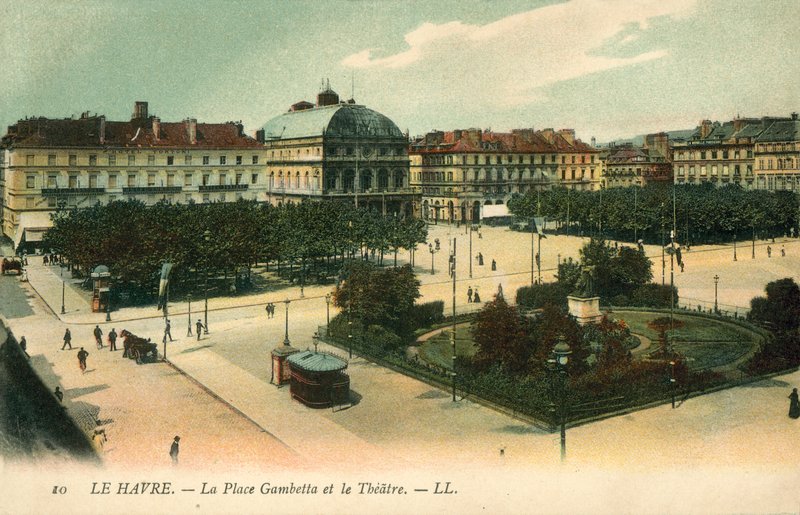 Le Havre, Place Gambetta, Színház alkotó: French Photographer