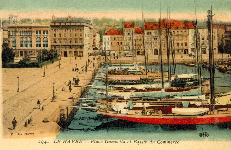 Le Havre, Gambetta tér, Kereskedelmi medence alkotó: French Photographer