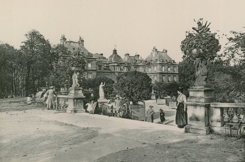 Le Jardin du Luxembourg, Luxembourg kertje (fotogravúr) alkotó: French Photographer