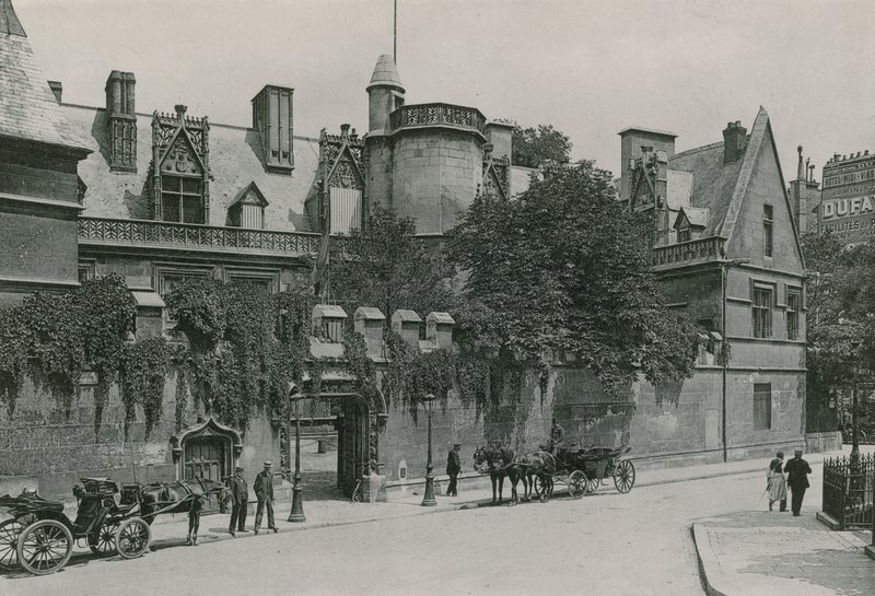 A Musee de Cluny, Cluny Múzeum (fotómetszet) alkotó: French Photographer