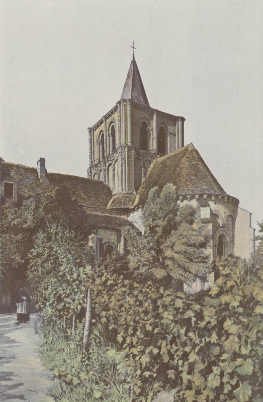 Lencloitre, templom, apszis és harangtorony alkotó: French Photographer