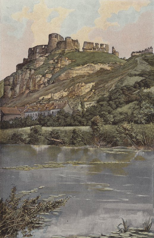 Les Andelys, Chateau Gaillard, a folyó partja alkotó: French Photographer