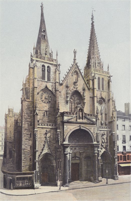 Lyon, St-Nizier templom, homlokzat O alkotó: French Photographer