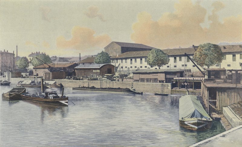 Lyon, La Saone, Vaise vízállomás alkotó: French Photographer