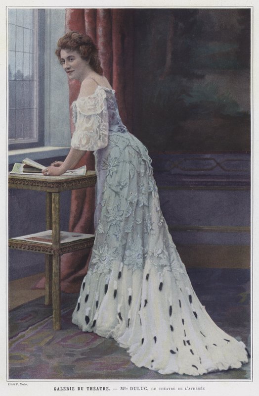 Mademoiselle Duluc, francia színésznő (színes fotó) alkotó: French Photographer
