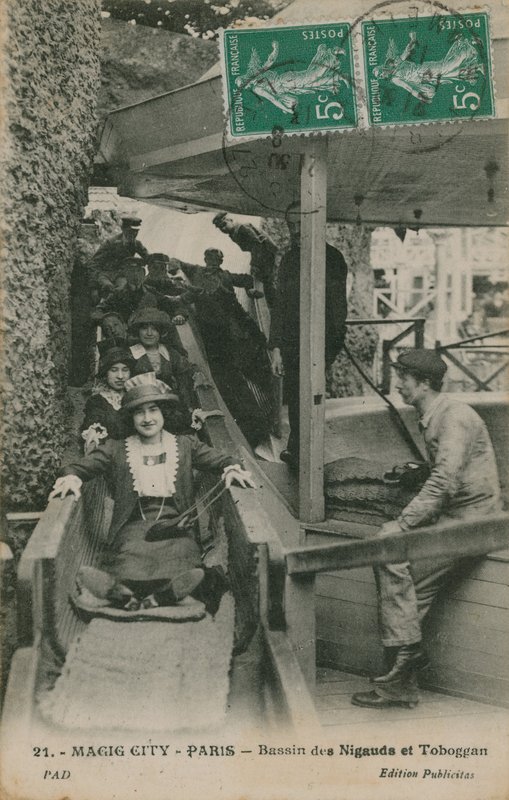 Varázsváros, Párizs, 1913. július 19-én feladott képeslap alkotó: French Photographer