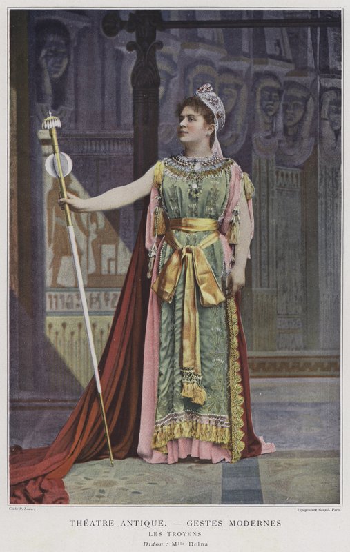 Marie Delna Dido szerepében a Les Troyensben (színes fotó) alkotó: French Photographer