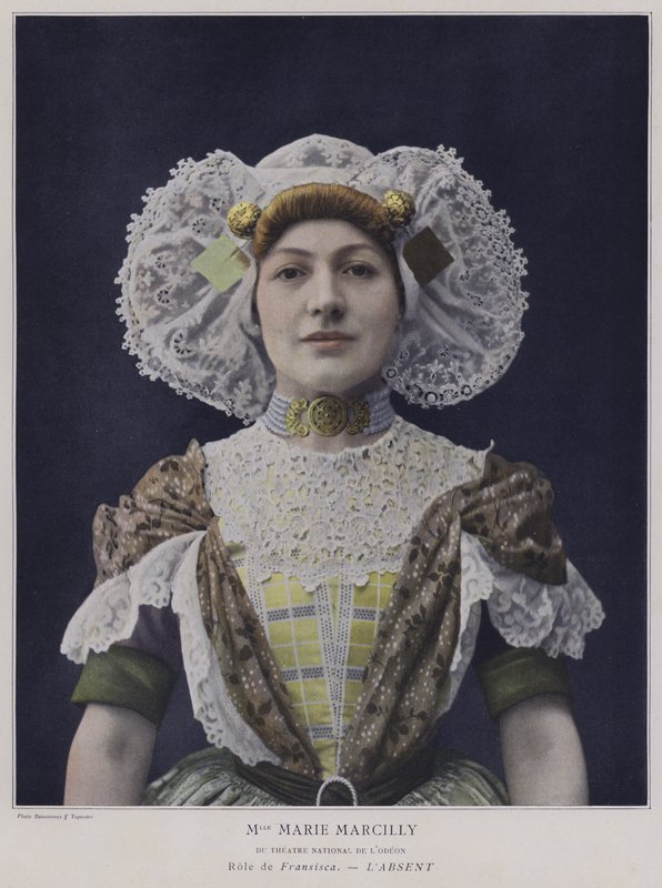 Marie Marcilly mint Francisca a LAbsentben (színes fotó) alkotó: French Photographer