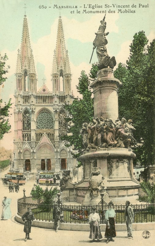 Marseille, Leglist St-Vincent De Paul, A mobilok emlékműve alkotó: French Photographer