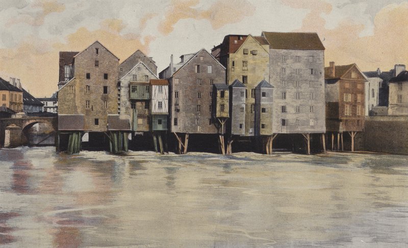 Meaux, Old Mills on the Marne alkotó: French Photographer