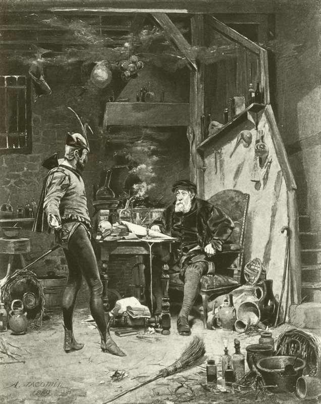 Mefisztó és Faust (mélynyomás) alkotó: French Photographer