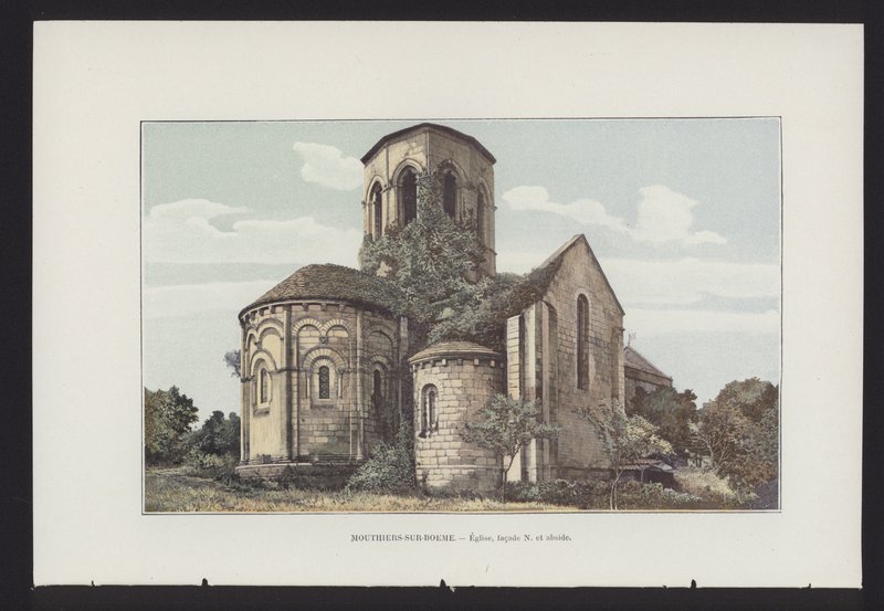 Mouthier-sur-Boeme, templom, É-i homlokzat és apszis alkotó: French Photographer