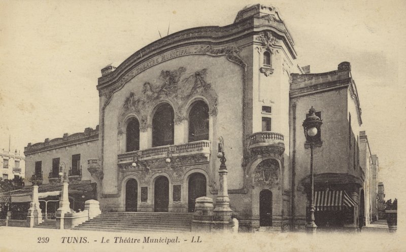 Városi Színház, Tunisz, Tunézia alkotó: French Photographer