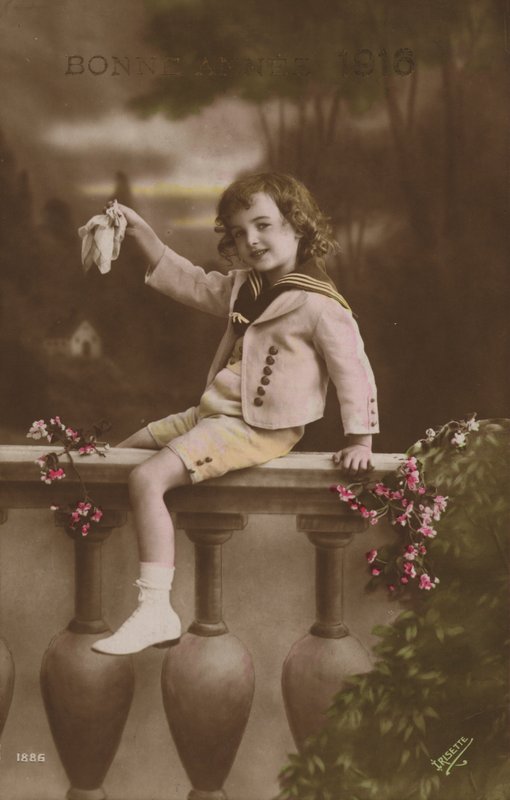Újévi kártya, 1916 alkotó: French Photographer