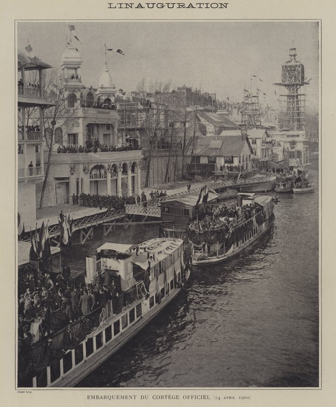 Az Exposition Universelle 1900 megnyitója, Párizs (f/w fotó) alkotó: French Photographer