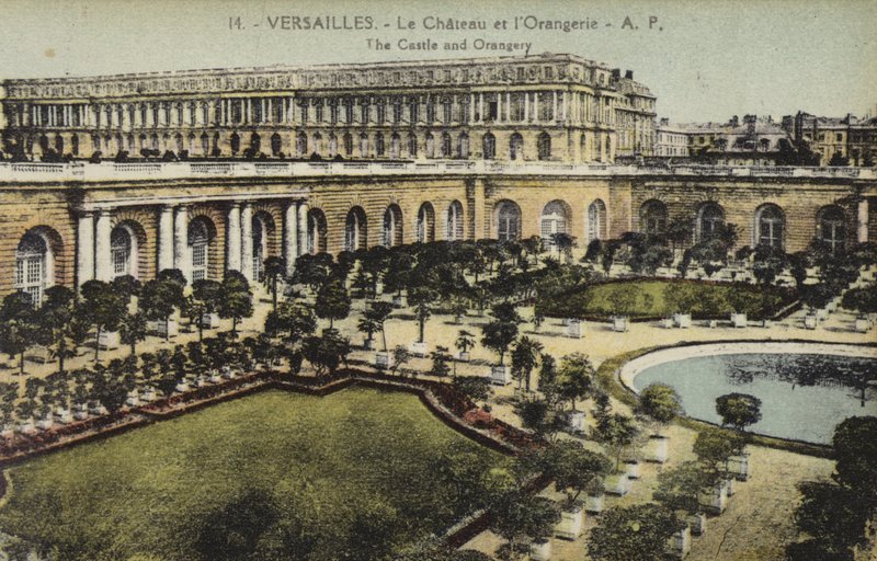A Versailles-i palota narancsháza (színes fotó) alkotó: French Photographer