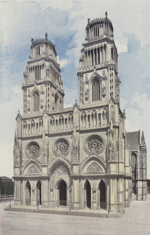 Orleans, Sainte-Croix katedrális, homlokzat O alkotó: French Photographer