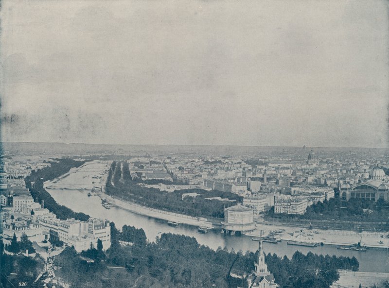Párizsi panoráma a Trocaderoról (f/w fotó) alkotó: French Photographer