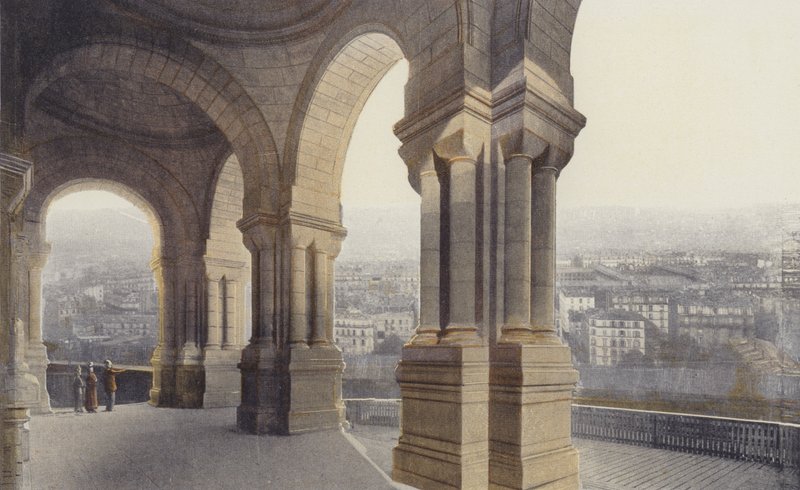 Párizs, a Szent Szív-bazilika, veranda alkotó: French Photographer