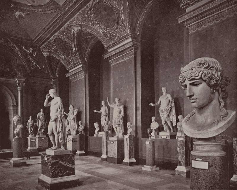 Párizs: Augustus Galéria, Louvre Múzeum (f/w fotó) alkotó: French Photographer