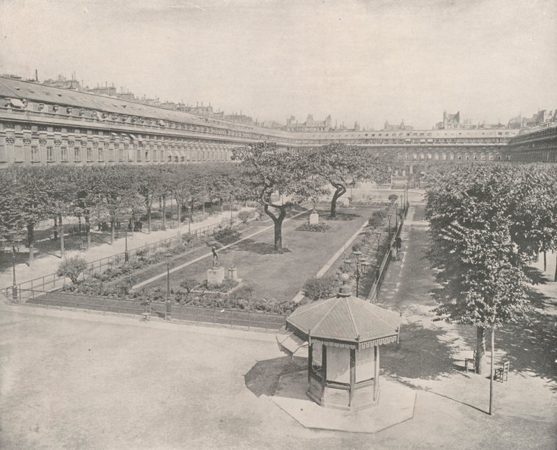 Párizs: A Palais Royal kertje (f/w fotó) alkotó: French Photographer
