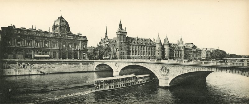 Párizs, The Conciergerie and the Commercial Court, The Conciergerie and Court of Trade alkotó: French Photographer