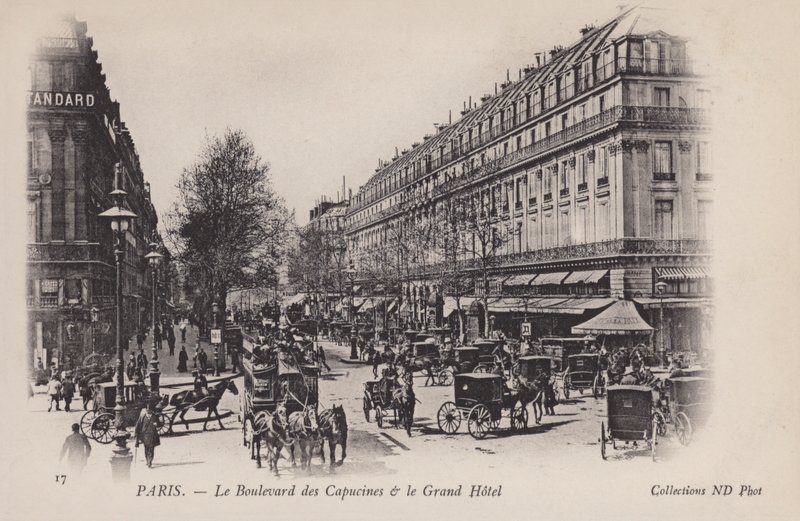 Párizs, Boulevard Des Capucines, The Grand Hotel alkotó: French Photographer
