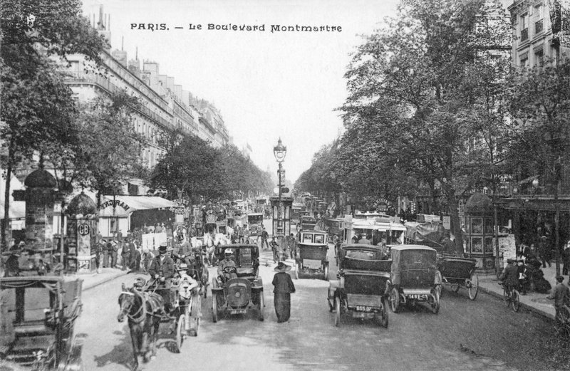 Párizs, Boulevard Montmartre alkotó: French Photographer