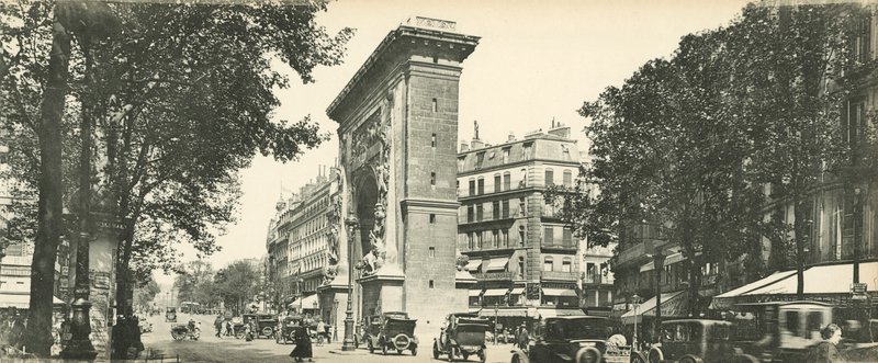 Párizs, A Grands Boulevards perspektívája, La Porte St-Denis, A Great Boulevards perspektívája, St-Denis kapu alkotó: French Photographer