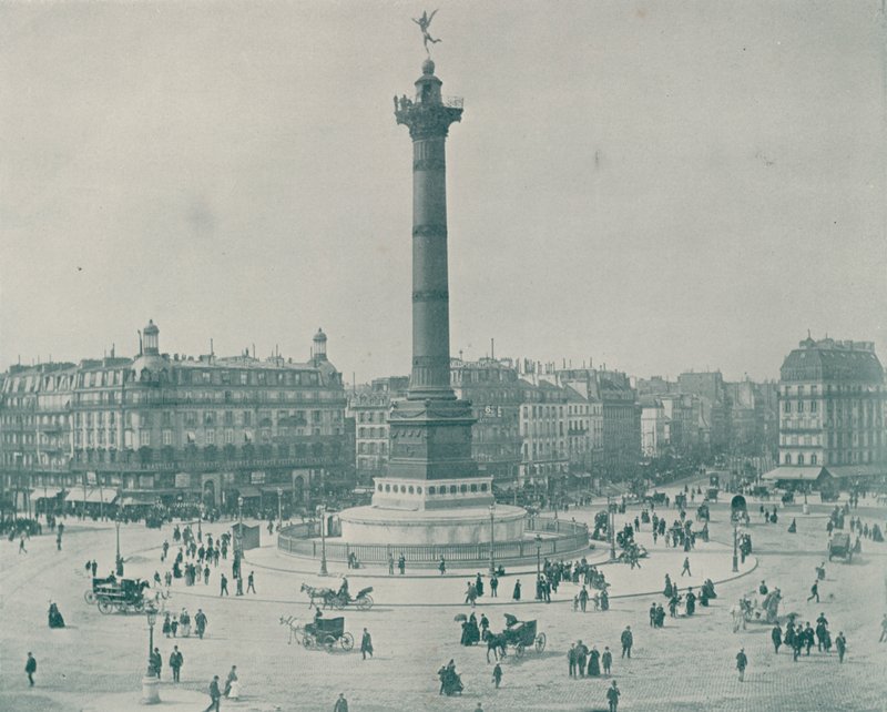 Párizs: Place de la Bastille (f/w fotó) alkotó: French Photographer