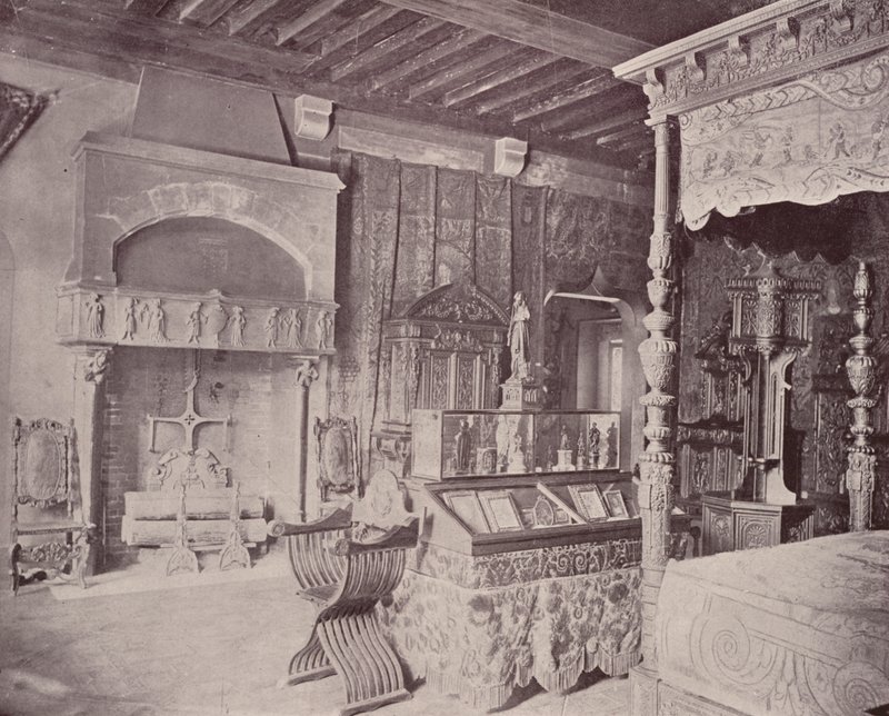 Párizs: I. Ferenc szobája, Musee Cluny (f/w fotó) alkotó: French Photographer