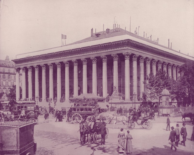 Párizs: The Bourse (f/w fotó) alkotó: French Photographer