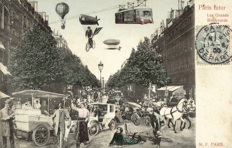 A jövő Párizsa (színes fotó) alkotó: French Photographer