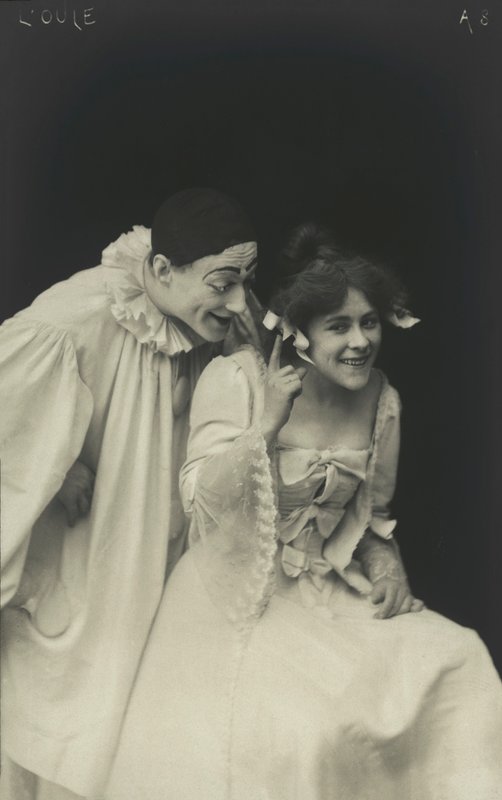 Pierrot (fekete-fehér fotó) alkotó: French Photographer