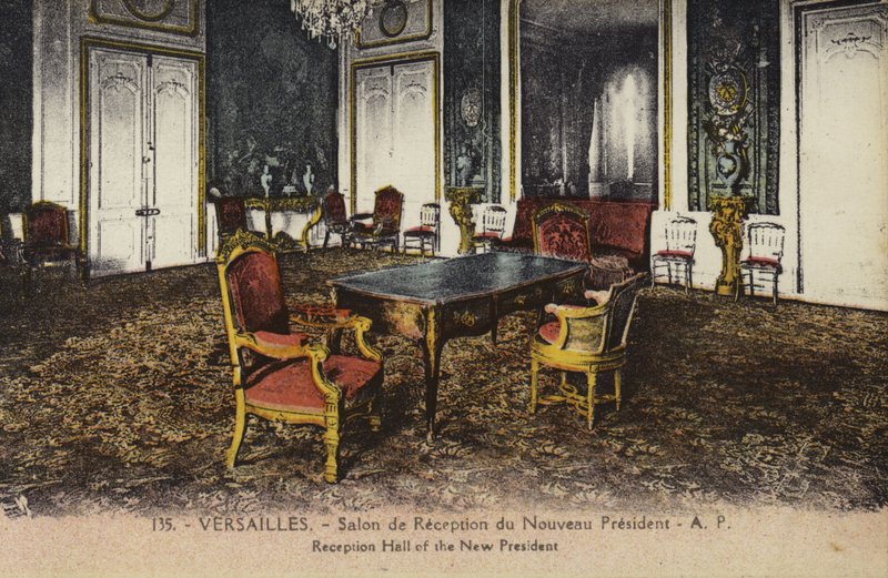 Az új elnök fogadóterme, a Versailles-i palota (színes fotó) alkotó: French Photographer