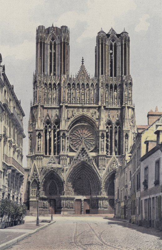 Reims, katedrális, homlokzat O alkotó: French Photographer