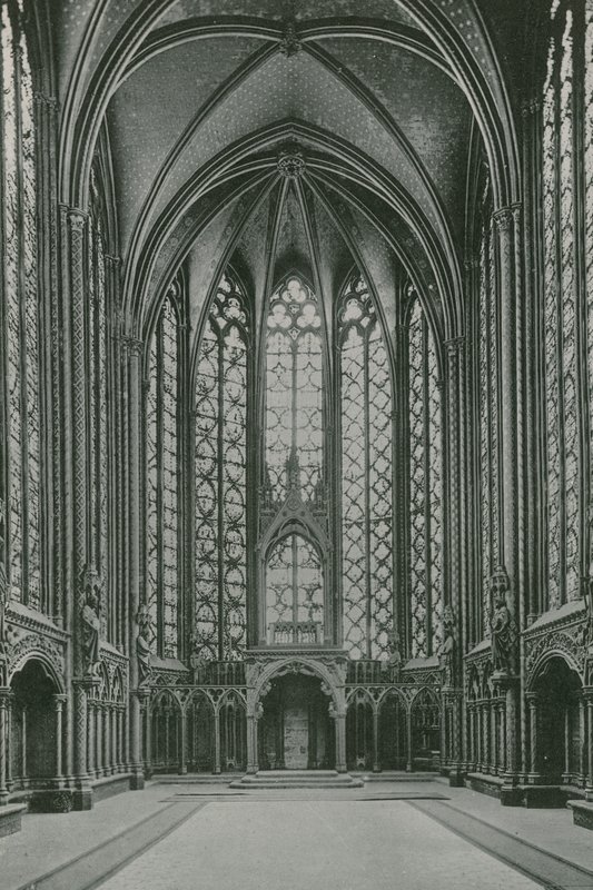 A Sainte-Chapelle ereklyetartója, a Szent Kápolna ereklyetartója (fotómetszet) alkotó: French Photographer