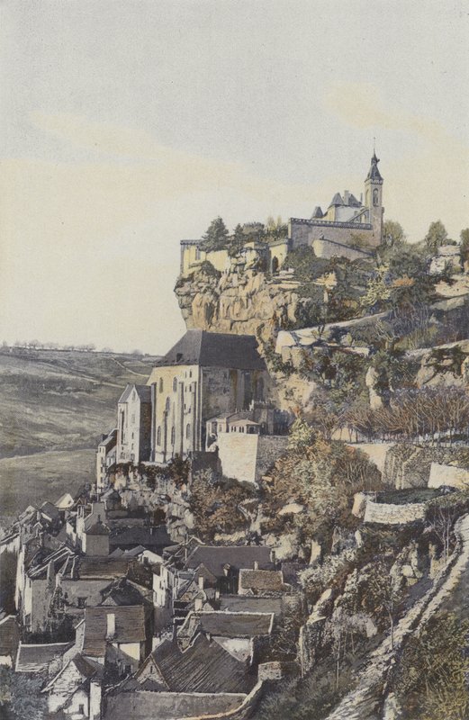 Rocamadour, A szikla és a város, Nézet N alkotó: French Photographer