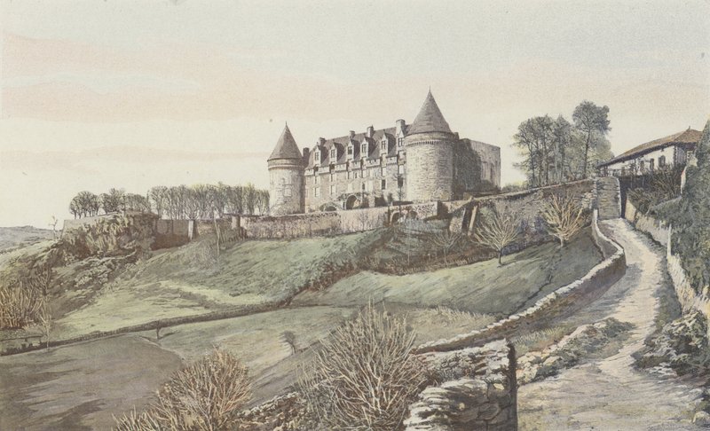 Rochechouart, Chateau, Általános nézet, DK felől alkotó: French Photographer