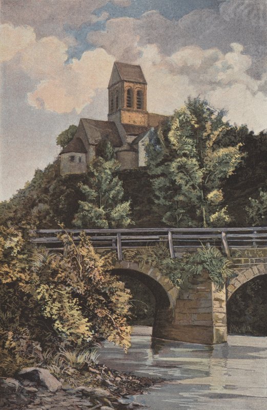 Saint-Ceneri, templom, N. díszlet alkotó: French Photographer