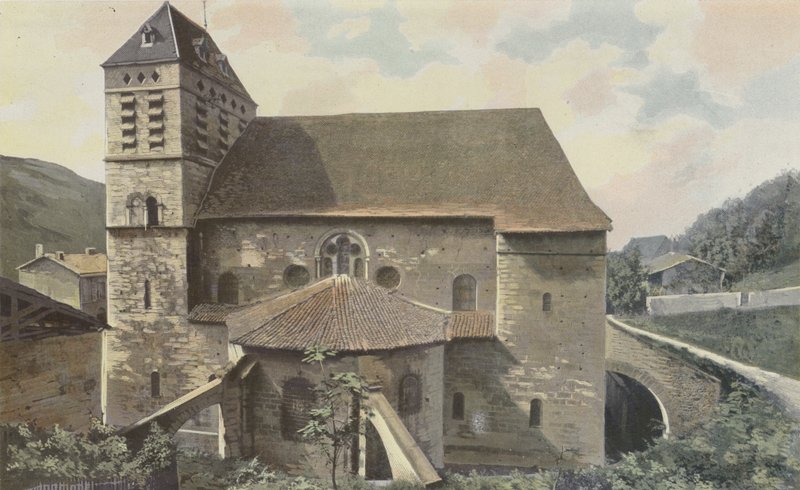 Saint-Chef, templom, Cote de labside alkotó: French Photographer