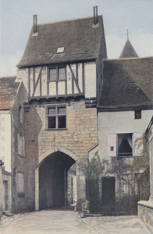 Saint-Epain, feudális kapu, a város oldala alkotó: French Photographer