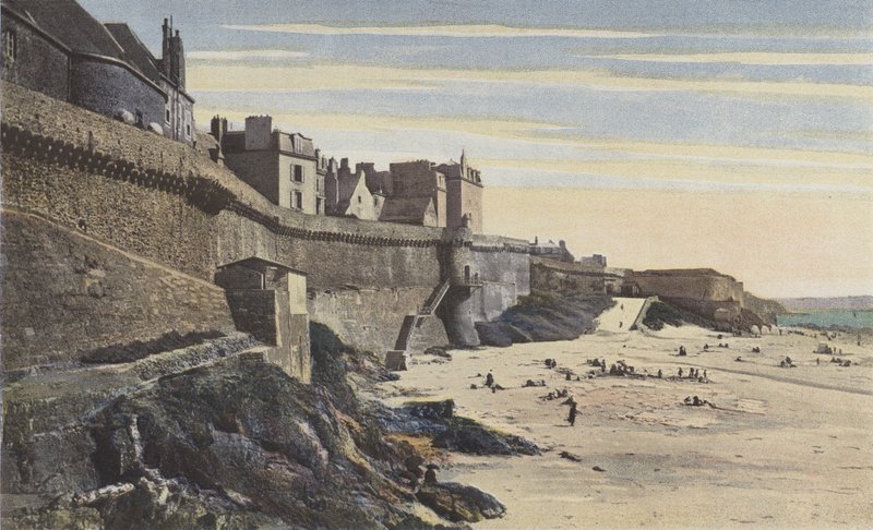 Saint-Malo, Sáncok, nyugati rész (13. század) alkotó: French Photographer