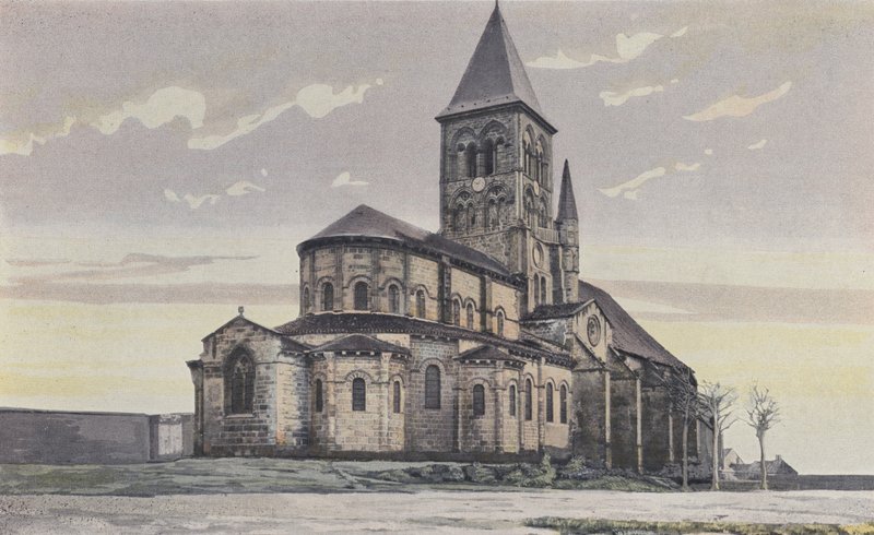 Saint-Menoux, templom, együtt É K alkotó: French Photographer