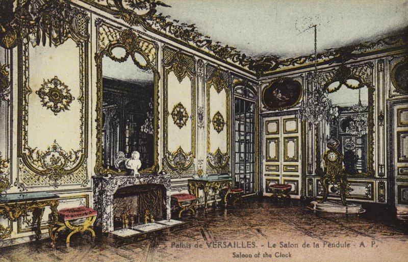 Salon de la Pendulum, Versailles-i palota (színes fotó) alkotó: French Photographer