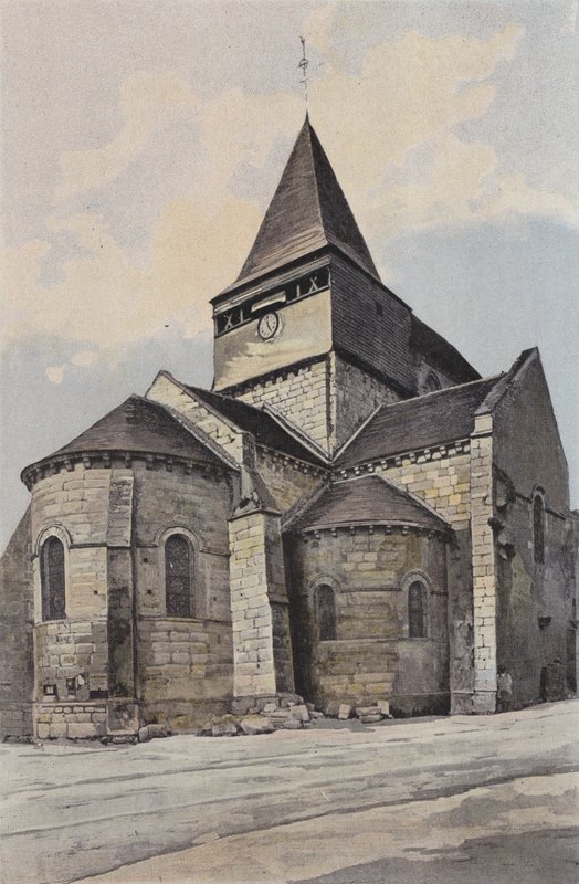 Sancergues, Church, Ensemble N E alkotó: French Photographer