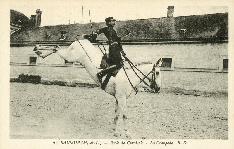Saumur (Maine-et-Loire), Lovassági Iskola, La Croupade alkotó: French Photographer