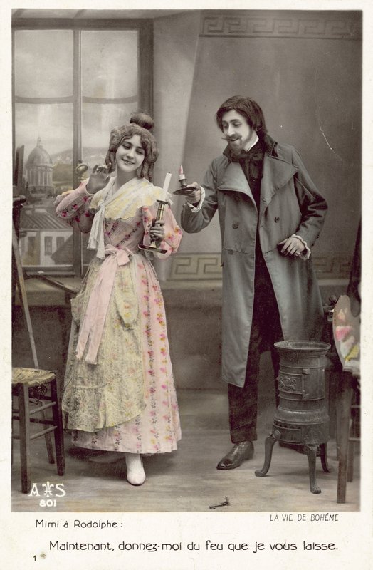 Jelenet a La Vie De Boheme-ből (színes fotó) alkotó: French Photographer