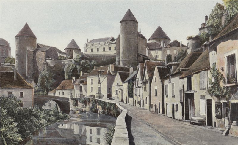 Semur, Kilátás az Armancon partján alkotó: French Photographer
